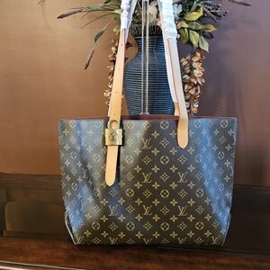 Elegant Designer Tote - Brown and Tan